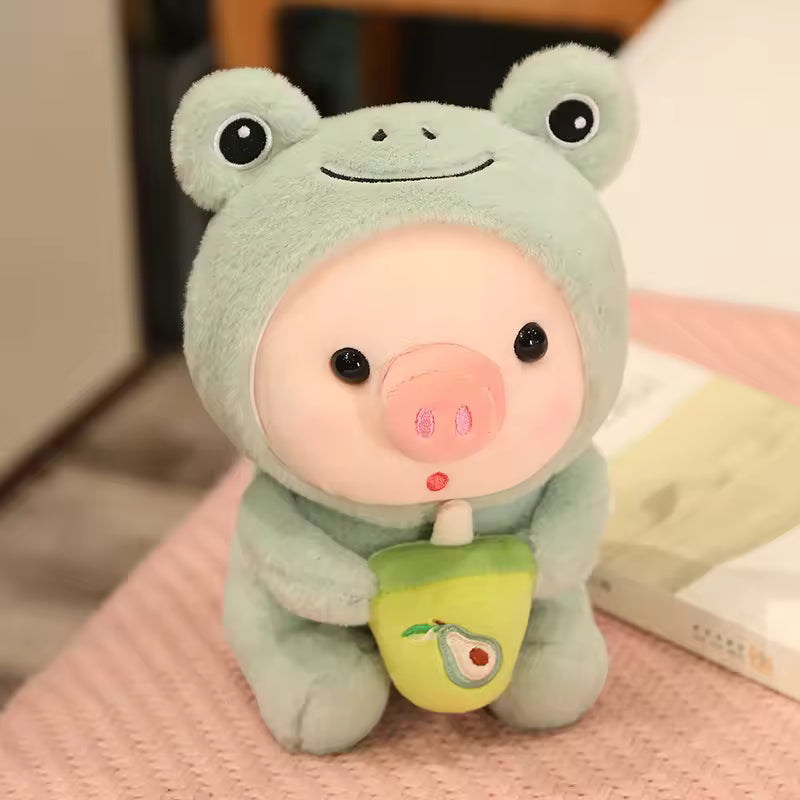 High Quality Kawaii Animal Plushie In Clothing, Cute and Adorable Home Decor, Heart Warming