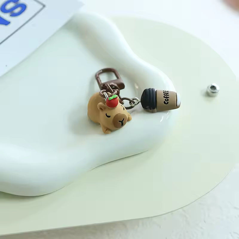 Super Cute and Mini Capybara Keychain, Kawaii Looking Bag Accessory/Charm, Many Options