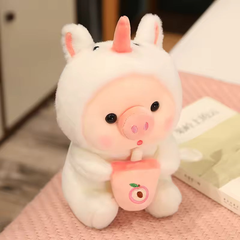 High Quality Kawaii Animal Plushie In Clothing, Cute and Adorable Home Decor, Heart Warming
