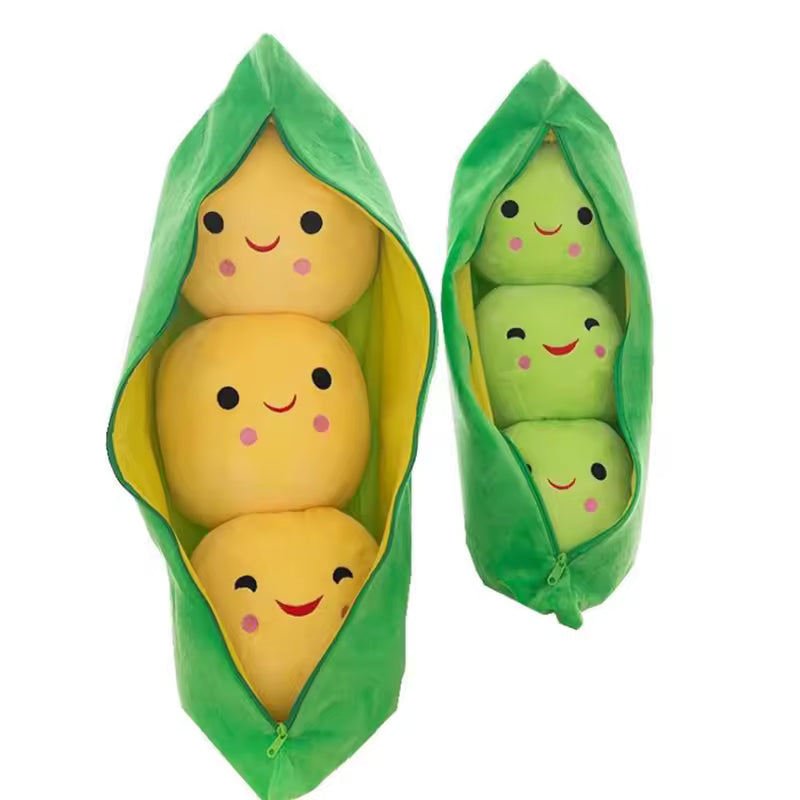 25 Cm Super Cute and Soft Baby Peas Plush, Come in Color Green and Yellow