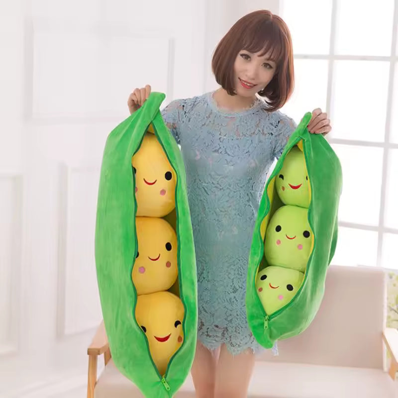 25 Cm Super Cute and Soft Baby Peas Plush, Come in Color Green and Yellow