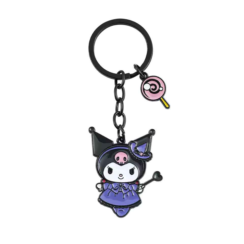 High Quality Cute and Adorable Sanrio Character Kuromi Keycharm for Bags and Keys