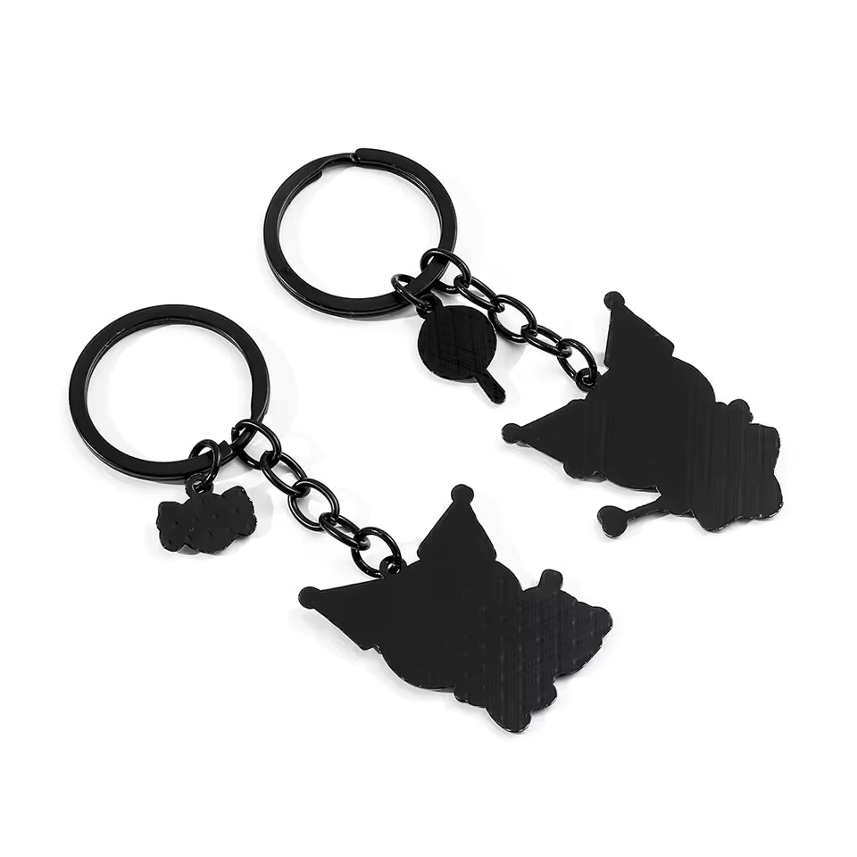 High Quality Cute and Adorable Sanrio Character Kuromi Keycharm for Bags and Keys
