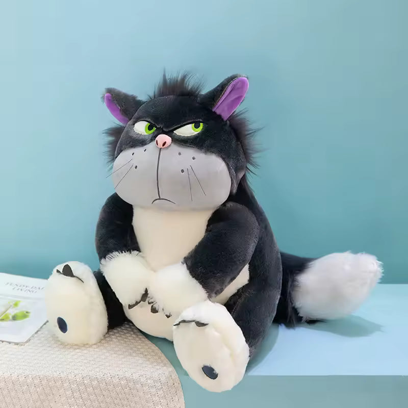 25 Cm Funny Evil Looking Japanese Cat Plushie, Interesting Cat Soft Animal
