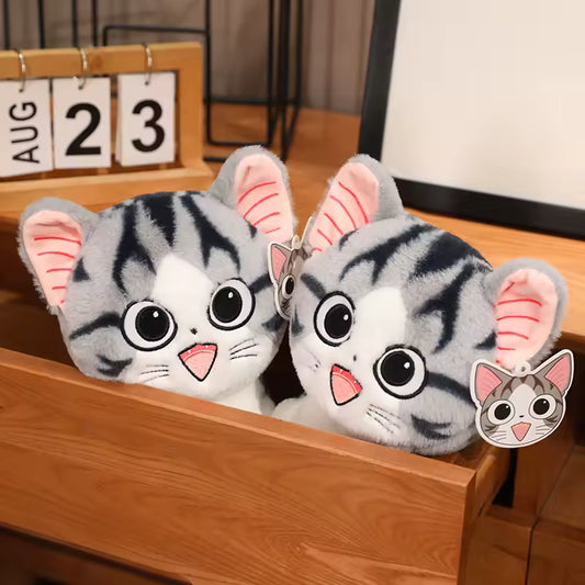 24/35 Cm Open Mouth and Closed Mouth Cute Kitty Plush, Adorable Soft Stuffed Animal