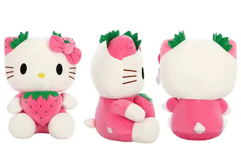 22 Cm High Quality Cute and Soft Sanrio Character Hello Kitty Plushie, Kawaii Strawberry Stuffed Animal