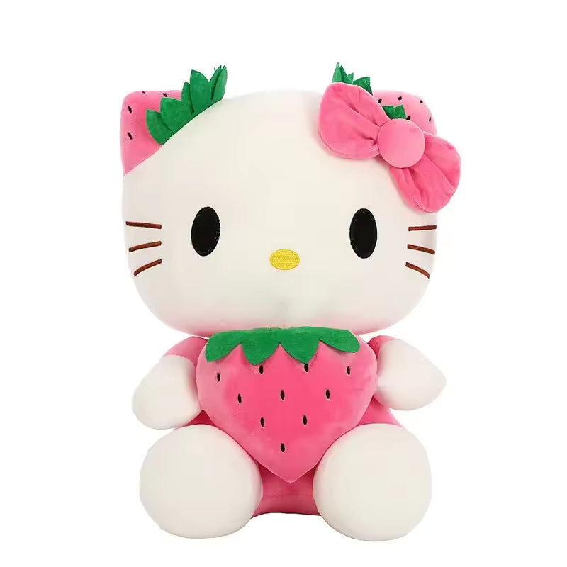 22 Cm High Quality Cute and Soft Sanrio Character Hello Kitty Plushie, Kawaii Strawberry Stuffed Animal