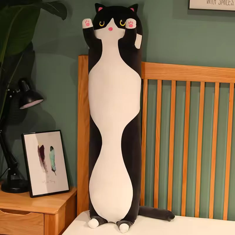 50-110 Cm Cute Long Cat Plushie, Stuffed Animal Pillow, Great Choice for Birthday Gift