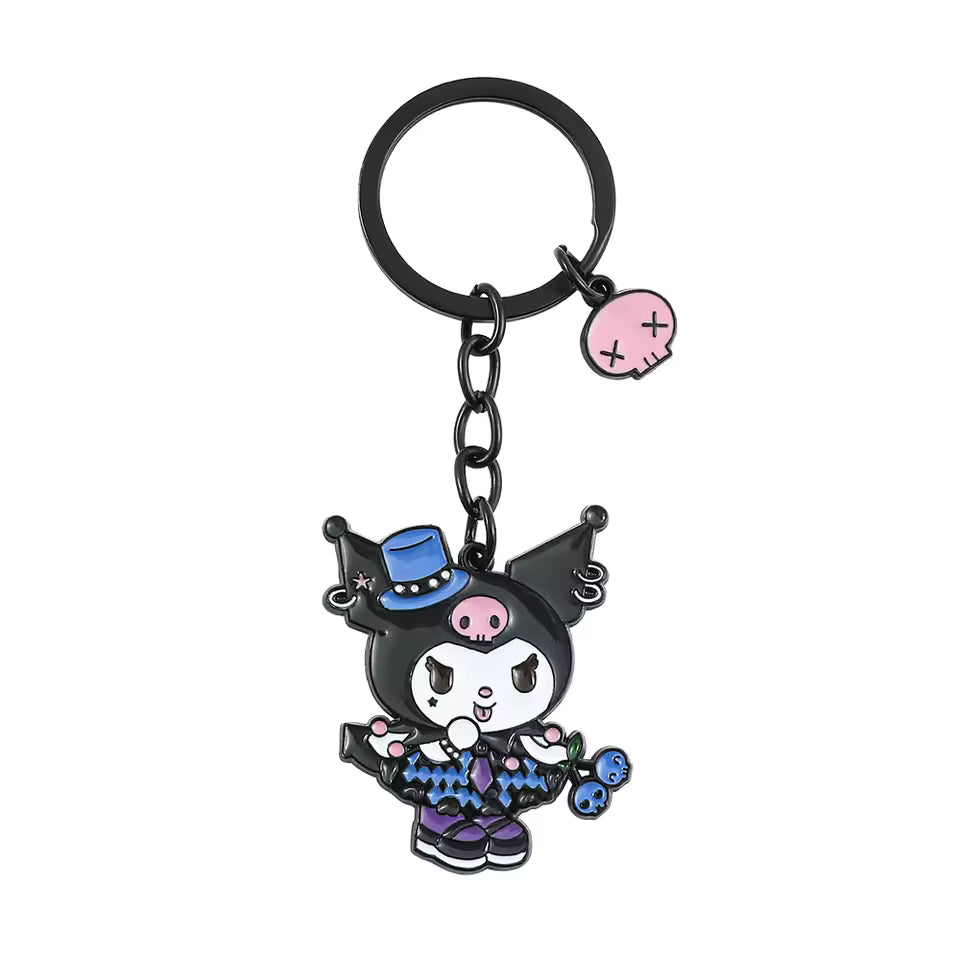 High Quality Cute and Adorable Sanrio Character Kuromi Keycharm for Bags and Keys