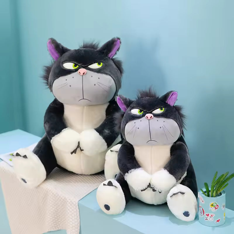 25 Cm Funny Evil Looking Japanese Cat Plushie, Interesting Cat Soft Animal