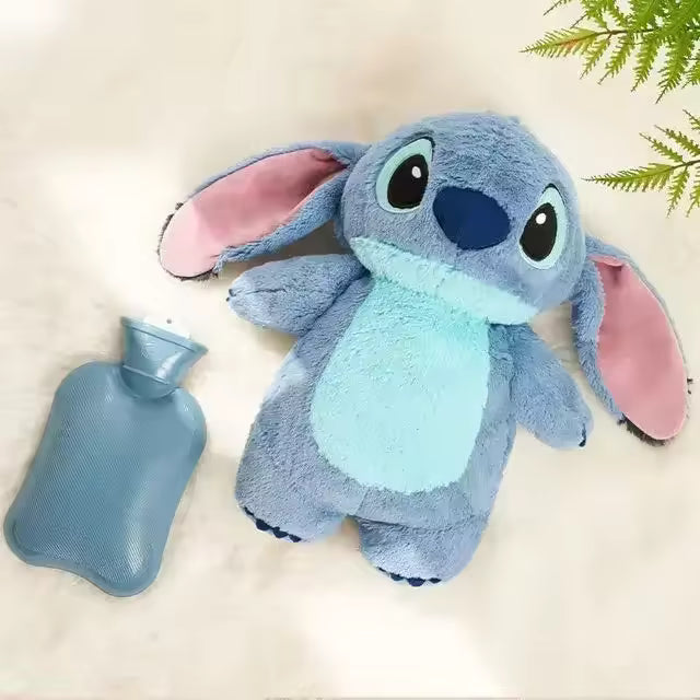 Disney Stitch & Lilo Extra Soft Hand Warmer and Water Bottle, Cute Winter Accessories
