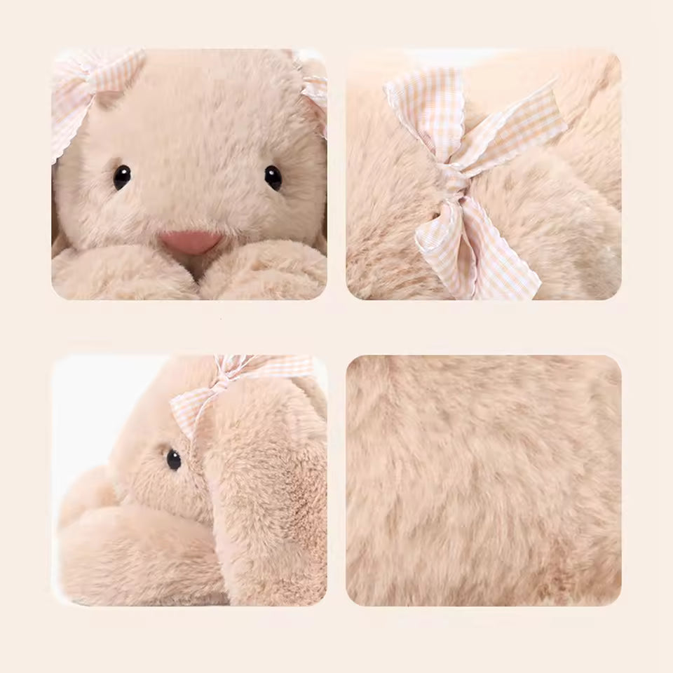 35 Cm Cute and Adorable White/Vanilla Colored Rabbit Plushie, Soft and High Quality Stuffed Animal