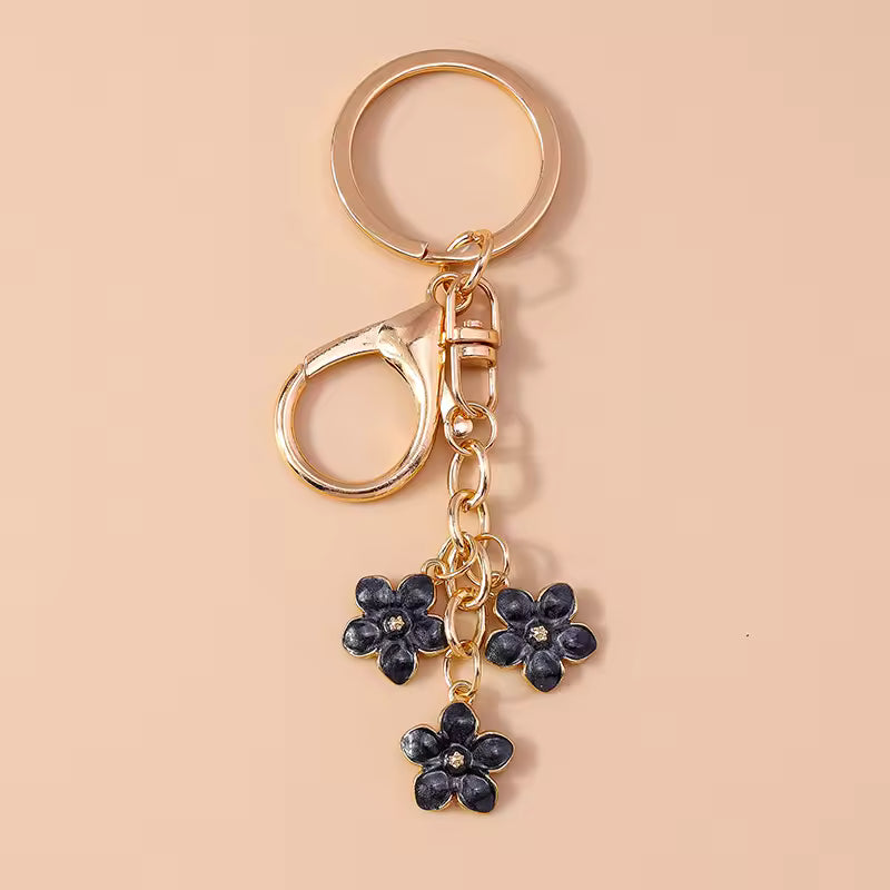 Cute Pearl Flower Keychain, Pedant Charm for Girls, Handbag Decor, Key Holder, Birthday Gifts, Niche
