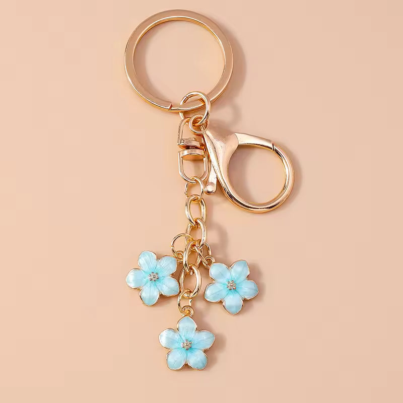 Cute Pearl Flower Keychain, Pedant Charm for Girls, Handbag Decor, Key Holder, Birthday Gifts, Niche