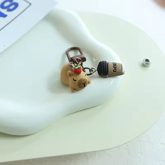 Super Cute and Mini Capybara Keychain, Kawaii Looking Bag Accessory/Charm, Many Options