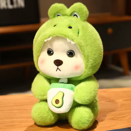 High Quality Kawaii Animal Plushie In Clothing, Cute and Adorable Home Decor, Heart Warming