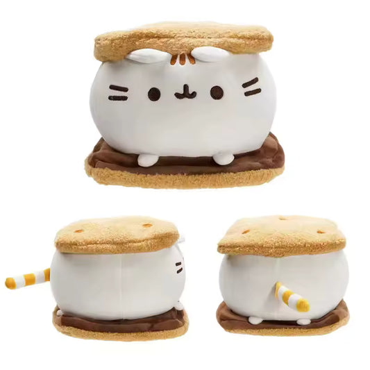 15 Cm Cute Breakfast Cat Plushie, Breakfast Sandwich and Pancake Kitty Stuffed Animal