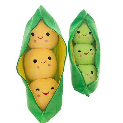 25 Cm Super Cute and Soft Baby Peas Plush, Come in Color Green and Yellow