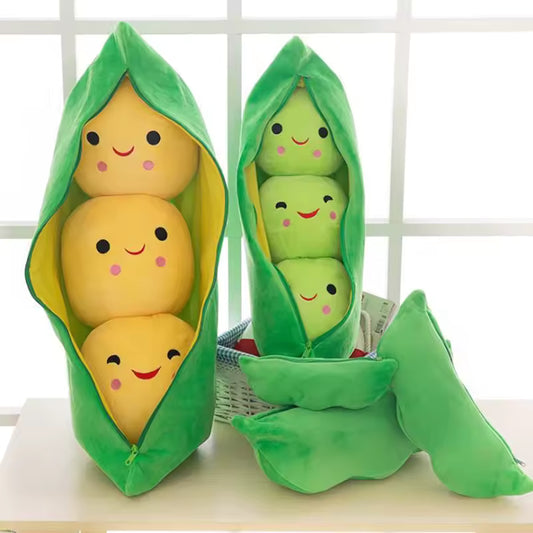 25 Cm Super Cute and Soft Baby Peas Plush, Come in Color Green and Yellow