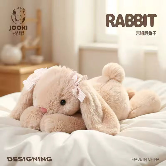 35 Cm Cute and Adorable White/Vanilla Colored Rabbit Plushie, Soft and High Quality Stuffed Animal