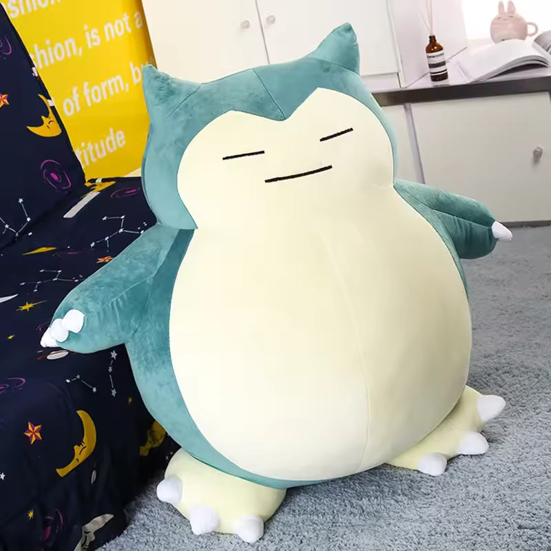 30/50 Cm Big and Fluffy Japanese Pokemon Snorlax Plushie, Super Soft and Adorable Stuffed Animal