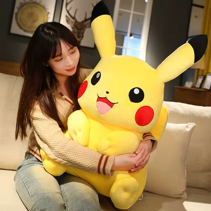 20/45 Cm Super Cute Yellow Pokemon Stuffed Animal Pikachu, High Quality Anime Doll