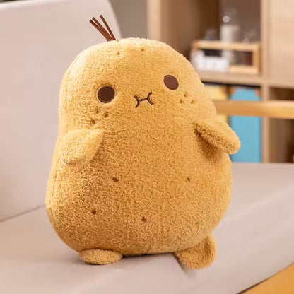 15/53 Cm Kawaii Potato Soft Plush Doll, Cute Yellow Stuffed Toy With Pouting Expressions