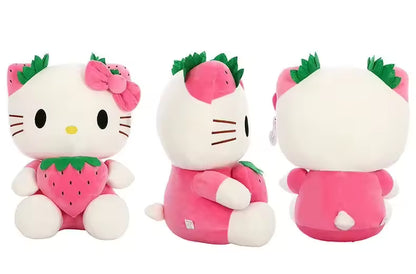 22 Cm High Quality Cute and Soft Sanrio Character Hello Kitty Plushie, Kawaii Strawberry Stuffed Animal