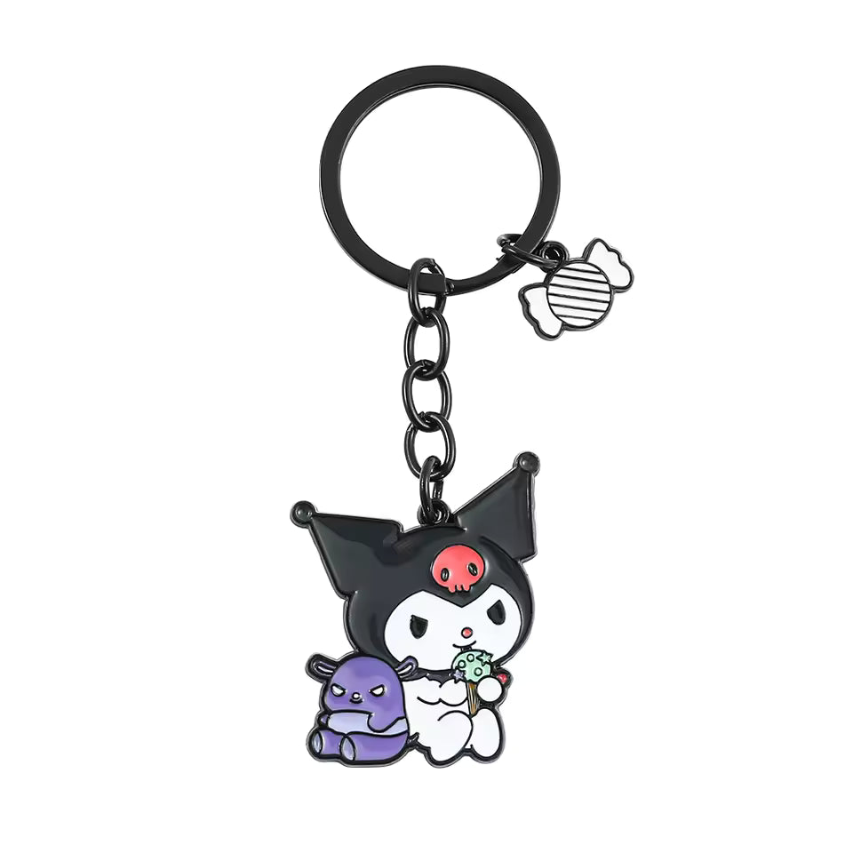High Quality Cute and Adorable Sanrio Character Kuromi Keycharm for Bags and Keys