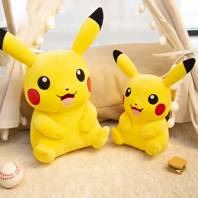 20/45 Cm Super Cute Yellow Pokemon Stuffed Animal Pikachu, High Quality Anime Doll