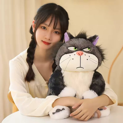 25 Cm Funny Evil Looking Japanese Cat Plushie, Interesting Cat Soft Animal
