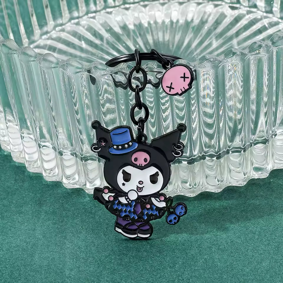 High Quality Cute and Adorable Sanrio Character Kuromi Keycharm for Bags and Keys