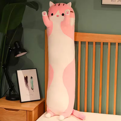 50-110 Cm Cute Long Cat Plushie, Stuffed Animal Pillow, Great Choice for Birthday Gift