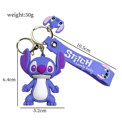 Cute and Adorable Keychain - Lilo & Stitch Pendant Sweet Gifts for Both Boys and Girls