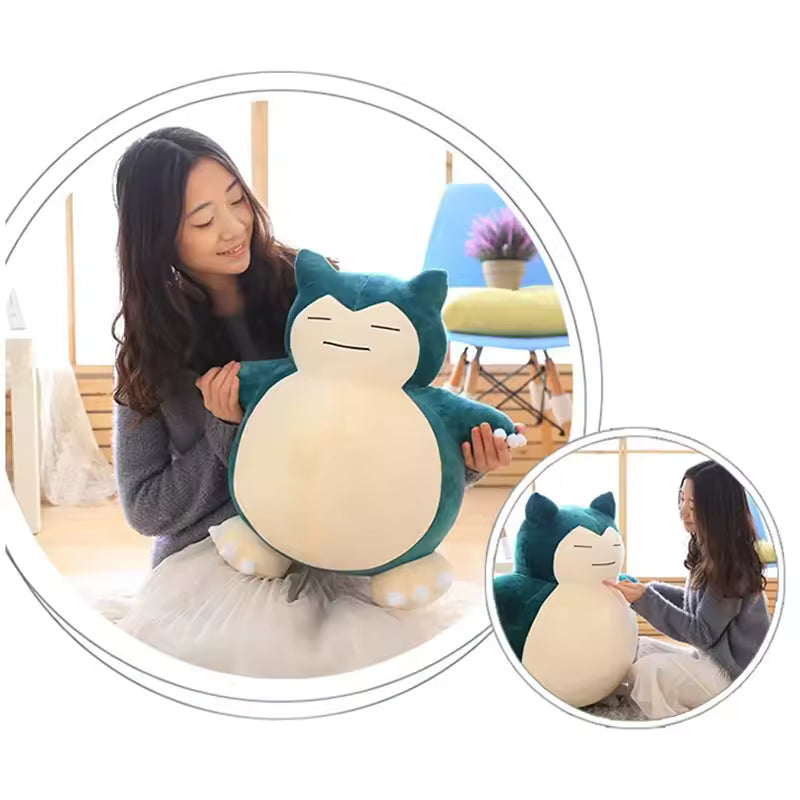 30/50 Cm Big and Fluffy Japanese Pokemon Snorlax Plushie, Super Soft and Adorable Stuffed Animal