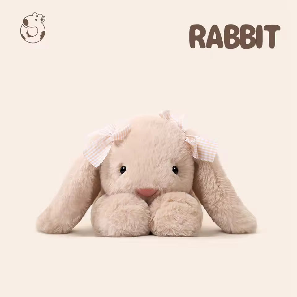 35 Cm Cute and Adorable White/Vanilla Colored Rabbit Plushie, Soft and High Quality Stuffed Animal