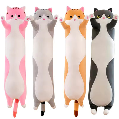 50-110 Cm Cute Long Cat Plushie, Stuffed Animal Pillow, Great Choice for Birthday Gift