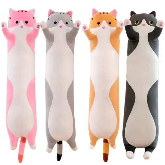 50-110 Cm Cute Long Cat Plushie, Stuffed Animal Pillow, Great Choice for Birthday Gift
