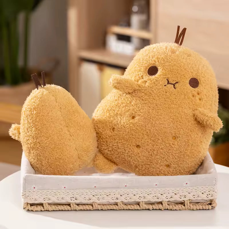 15/53 Cm Kawaii Potato Soft Plush Doll, Cute Yellow Stuffed Toy With Pouting Expressions