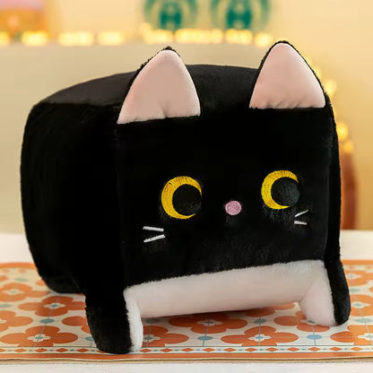 20/25 Cm Super Cute and Fluffy Square Shape Cat Plushie, Come in Many Colors