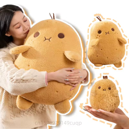 15/53 Cm Kawaii Potato Soft Plush Doll, Cute Yellow Stuffed Toy With Pouting Expressions