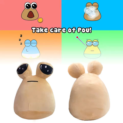 22 Cm Cute and Soft Alien Plush POU Stuffed Animal, High Quality Adorable Snail Plushie